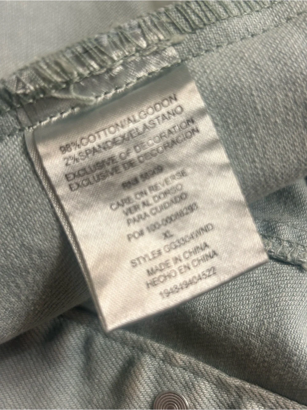 GB Girls Washed Light Blue Denim Jacket with Raw Hem
